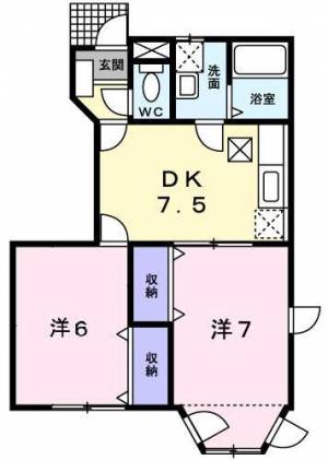 ラ・フォ-レ　緑ヶ丘　Ｉ 101の間取り画像