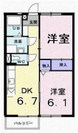 メゾンコンフォート 204の間取り画像