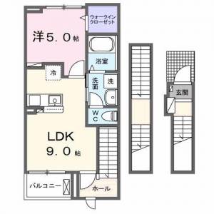 サイカス桟橋通 302の間取り画像