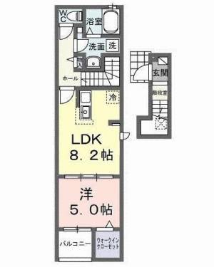 シエロガーデン高知 201の間取り画像