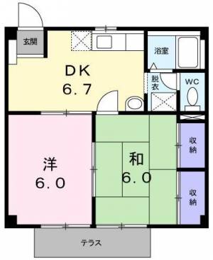 ニューシティ東赤坂 104の間取り画像