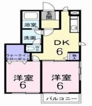 Ｋ・Ｎ　ｈｏｕｓｅ　Ⅱ 101の間取り画像