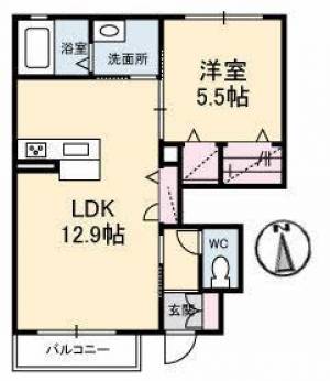 シャーメゾン　ルフレ 103の間取り画像