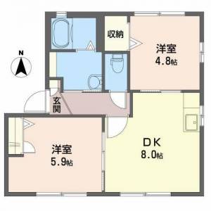 ダイヤメゾン　A棟 102の間取り画像