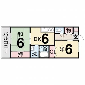 高知市平和町 の間取り画像