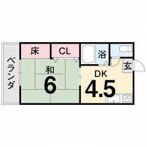 ハウス朝日Ⅱ の間取り画像