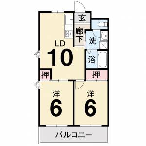 Ｋ・Ｓマンション ２０１の間取り画像