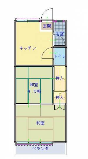 光コーポ 402の間取り画像