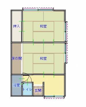 クラブグリーンパ－ク 102の間取り画像