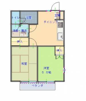 どりーむはうす河津 201の間取り画像