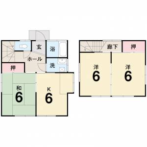 高知市福井町 一戸建 の間取り画像