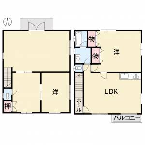 竹原3丁目店舗付住宅 の間取り画像