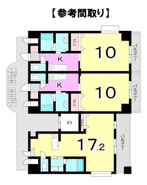 （一括マンション）南町2丁目 の間取り画像