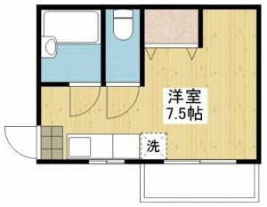 アルト清水町 103号室の間取り画像