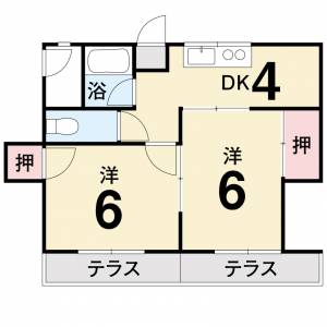 コーポ若藤 302の間取り画像