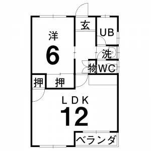 西武ハイツ 101号室の間取り画像