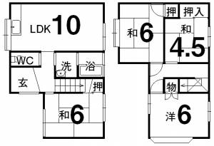 来住町一戸建 の間取り画像