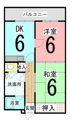  マ・メゾン久万ノ台 203号の間取り画像