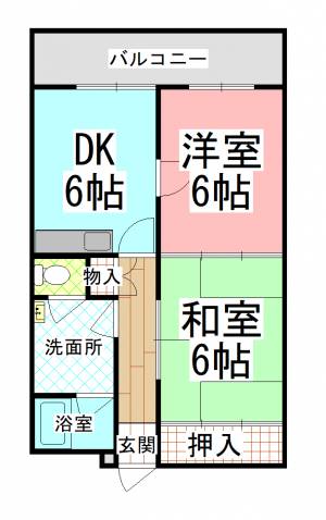  マ・メゾン久万ノ台 203号の間取り画像