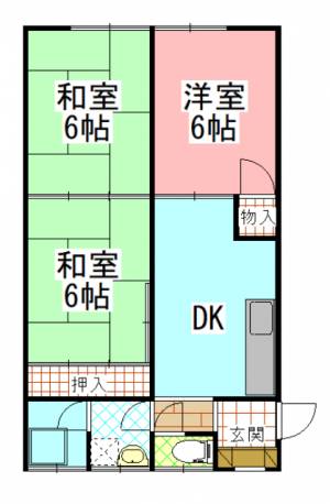 二宮第2ビル 401号の間取り画像