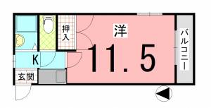 サンレックス木屋町 202号の間取り画像