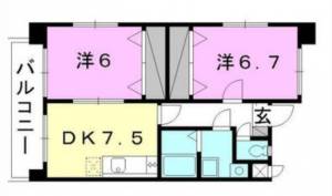  Mマンション 401号の間取り画像