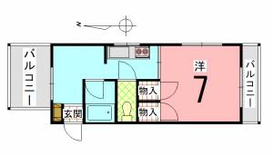 坪田ビル 301号の間取り画像