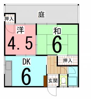 石丸マンション 松6号の間取り画像