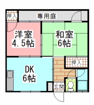 石丸マンション 松6号の間取り画像