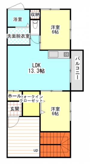 グランデ御台場 101号の間取り画像