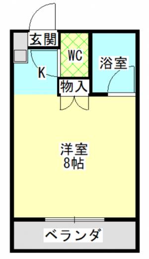 立花グリーンハイツ 103号の間取り画像