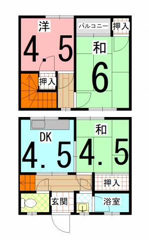 高谷ハイツ 2号の間取り画像