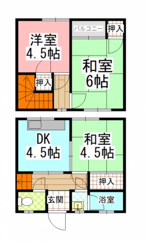 高谷ハイツ 2号の間取り画像