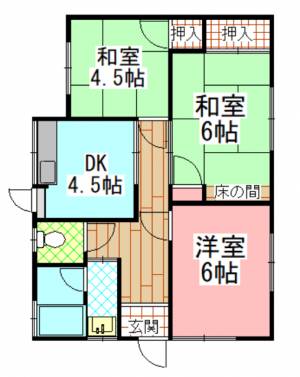 山越一戸建 の間取り画像