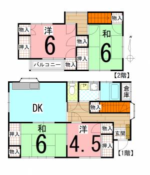 若葉町 一戸建 の間取り画像