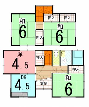 東長戸 一戸建 の間取り画像