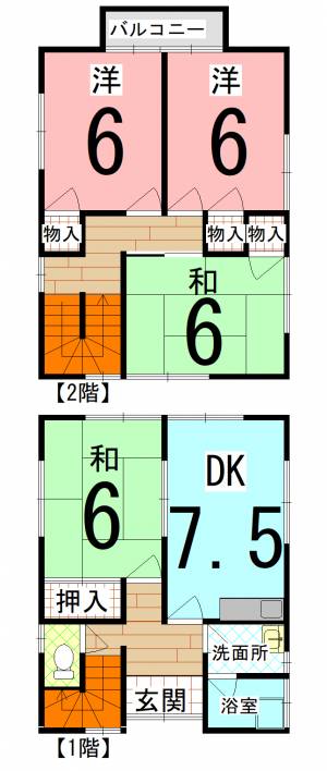 西長戸住宅 Ｃ-3の間取り画像