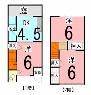 中央1丁目貸家 10号の間取り画像