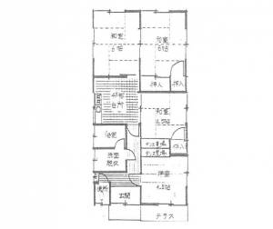 松山市古三津 一戸建 ５号の間取り画像