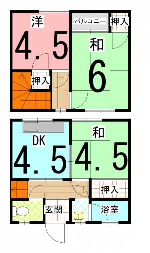  高谷ハイツ 8号の間取り画像