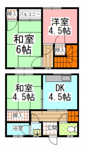  高谷ハイツ 8号の間取り画像