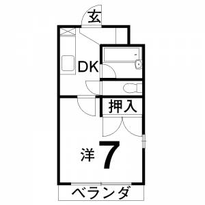 エステート東雲 203の間取り画像