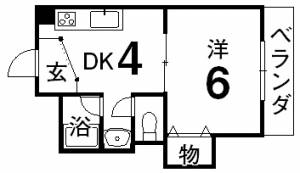 みよしビル2 403号室の間取り画像