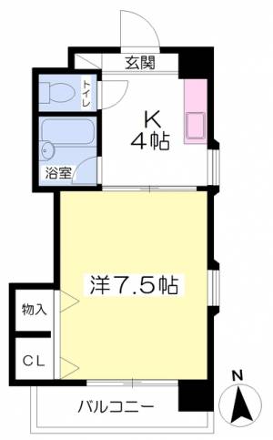 ラ・ヴェール泉 501の間取り画像