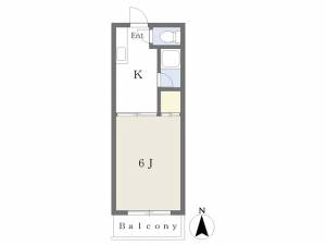 福田マンション 302の間取り画像