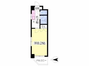 セレニテ本町 301の間取り画像