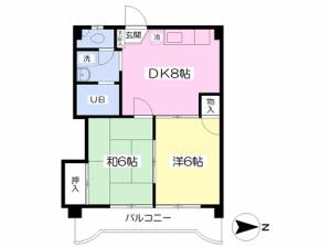 フォルム山越 205の間取り画像