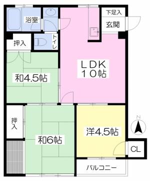 高千穂第２ビル 402の間取り画像