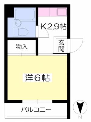 ラブレ清水町 101の間取り画像