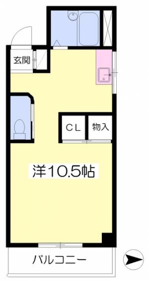 メゾン・カヤマチ 205の間取り画像